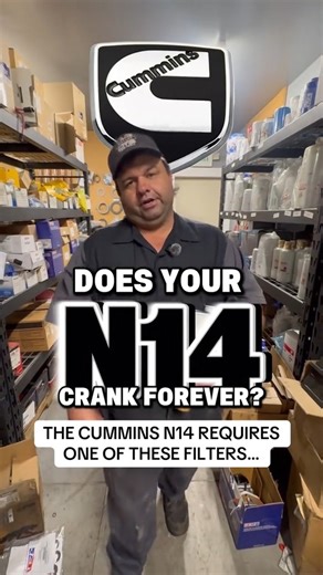 Stevens Truck Power on Instagram: "Does your Cummins N14 crank forever? Maybe that's due to not having one of these two filters on it! Give us a call to get yourself one of these filters and not have a long crank! #cummins #owneroperator #truckdriver #semitruck #dieselmechanic #reels #truckingindustry #trucker"
