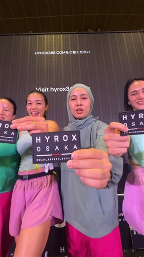 Azura Abas on Instagram: "Womens relay with these strong girls! Hyrox osaka 2026. Thanks for saying yes to race together ❤️ special thanks for the reels made by @hadziqramdzan"