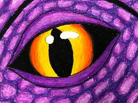 Art Class - Up Close Dragon Eye - Art Lesson