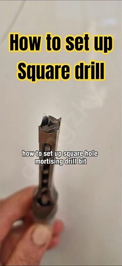 HOW TO Set up square drill bit