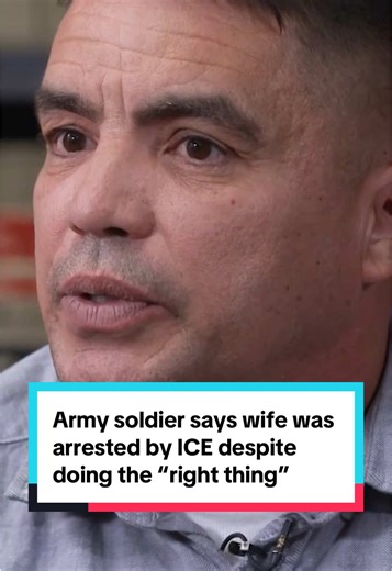 U.S. Army Sergeant First Class and Afghanistan war veteran Jose Serrano says his wife, Deisy Rivera Ortega, was detained by ICE despite following the immigration process and doing the “right thing.” She has since been released, but continues to face deportation due to a removal order from 2019. Serrano told @camiloreports the situation has been painful but that he has no regrets about his 27-year career in the Army. #ICE #immigration #deportation #Army