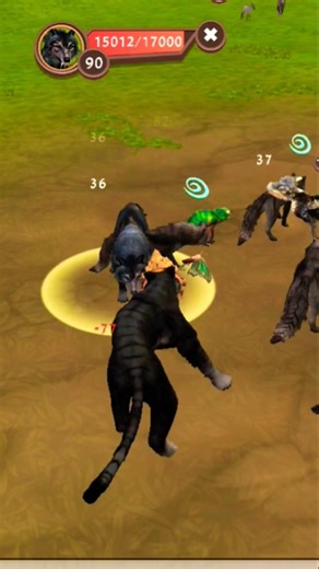 WildCraft Animals: Black Tiger Reached Level 💯 #wildcraft #shorts