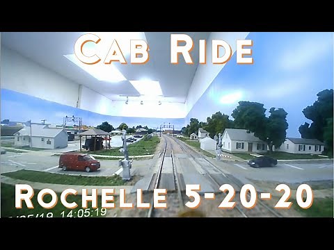 Cab Ride Video thru completed Rochelle. Model Train Layout Built for Operations and Realism S2020E22