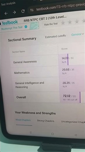 Ntpc cbt 2 full mock 1 new pattern🥲🥲#ntpc #ntpc_exam #ntpccbt2 #mocktest #viral