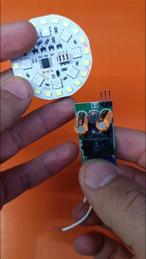 220V Dual-Mode LED Chip - RGB & White with Power Cycle! 🌈⚡ #Shorts