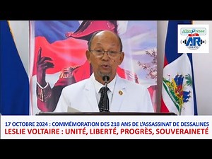Appel de Leslie Voltaire à l'unité pour la liberté, le progrès et la souveraineté d'Haïti