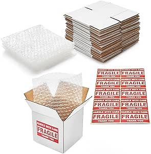 HomeBuddy 4x4x4 Shipping Boxes - Pack of 25/50/100 for Candle Packaging, Small Business Shipping, and Mailing Cartons for Small Gifts - Durable and Versatile Candle Shippers for Storage and Retail Use