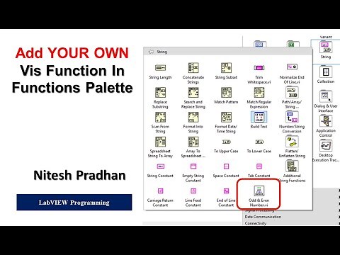 Add YOUR OWN Vis Function In Functions Palette