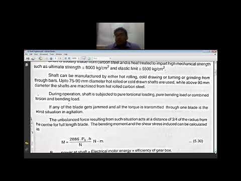 15 Agitator shaft design