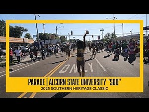 Alcorn State University SOD Marching Band at the 2025 Southern Heritage Classic Parade