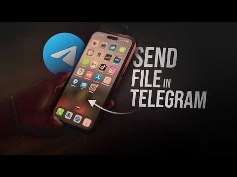 How to Send File in Telegram iOS (tutorial)