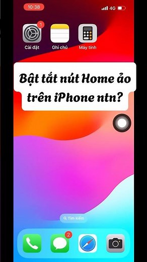 Cách mở nút Home ảo trên iPhone trong Cài Đặt #iphone #nuthomeao #hapitech #thuthuatiphone