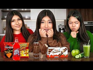 EATING ONLY ONE COLOR CHALLENGE | gone wrong‼️ | eslis