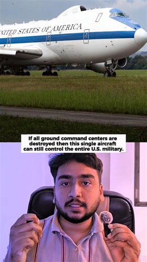 Dnyanesh Chavan on Instagram: "America’s Doomsday Plane: The Aircraft That Can Control the Military After Nuclear War Even if the world collapses, one plane can still stay in the air this is America’s Doomsday Plane. This aircraft exists for nuclear war scenarios. If all US ground command centers are destroyed, this single plane can still control the entire US military. The Doomsday Plane works like a flying shield. It is protected against nuclear blasts, EMP attacks, and cyber warfare. EMP (Ele