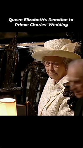 Queen Elizabeth's Reaction to Prince Charles & Diana's Wedding 👑 #RoyalFamily #Shorts