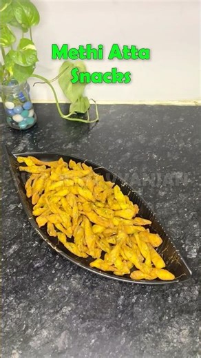 Easy Methi Aata Snacks Recipe - Crispy, Quick Healthy Snacks