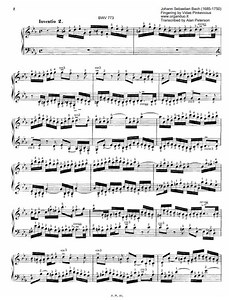 Two Part Invention No. 2 in C Minor, BWV 773 by J.S. Bach