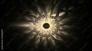 Computer generated fractal artwork for creative design, art and entertainment Stock Video