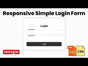 How to Create a Simple Login Form Using HTML & CSS | Beginner Tutorial | The Dev Hub