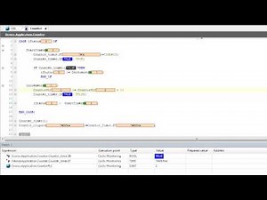 Sample PLC Structured Text ST Program: time based counter