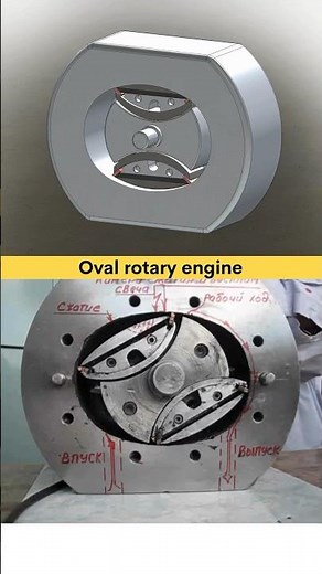 Oval Rotary Engine | Replacement of Wankel Engine‼️ #cad #wankel #engine #3ddesign #solidworks