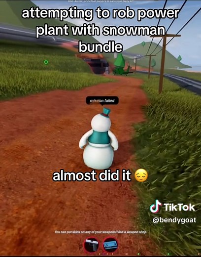 Power Plant Heist in Roblox Jailbreak: Snowman Bundle Attempt