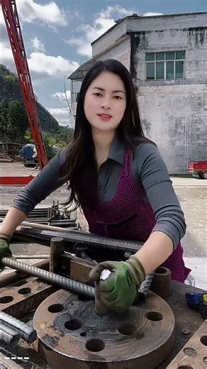 Female Rebar Worker