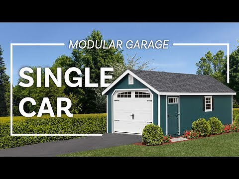 Single Car Modular Garages - Stoltzfus Structures