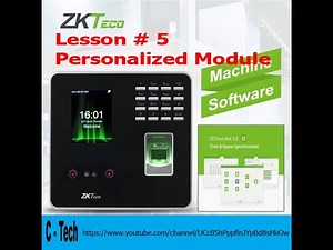 ZKTeco Attendance Machine || Personalized Module Configuration || MB20, IFace 302, U800, K40. ETC