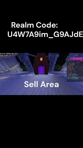 Join my SMP Minecraft Realm #skygen #smp realmssmp | Realm Code: U4W7A9im_G9AJdE