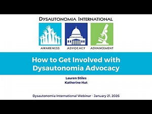Webinar: How to Get Involved with Dysautonomia Advocacy