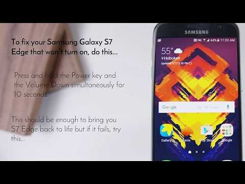 Fix Samsung Galaxy S7 Edge black screen blue light issue