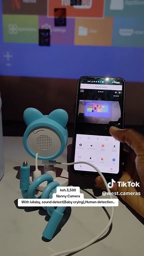 ksh.3,500 Nanny Camera kenya With lullaby, sound detect(Baby crying),Human detection.. Monitor from any destination. #kenyantiktok🇰🇪 #nanny #nannycamera #goviral #fyp #surveillance #cctv #camera #westcameras #tiktokviral #calusaccessorieskenya