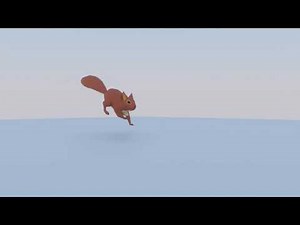 Blender Squirrel Jump and Idle Animation