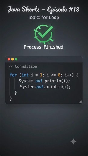 Java for Loop in 10 Seconds ☕ | Repeat Code Easily. #java #loops #programming