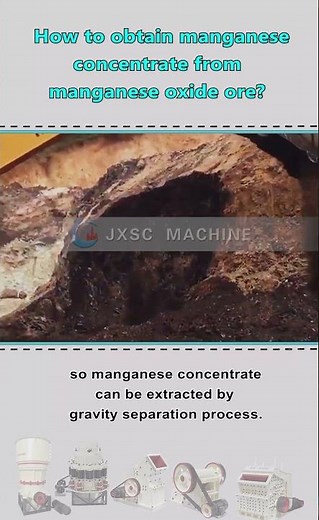 How to extract manganese concentrate from manganese oxide ore?