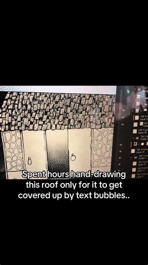 When you add detail just to cover it up #manga #comic #drawing #art #fyp