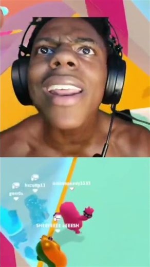 SPEED GETS MAD OVER BEING TOUCHED AT FALL GUYS!! #ishowspeed #speed #fallguys