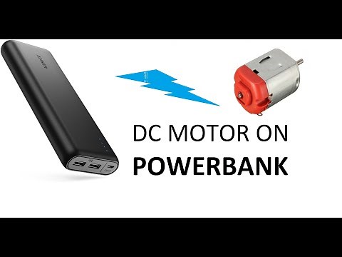 How to run dc motor with powerbank