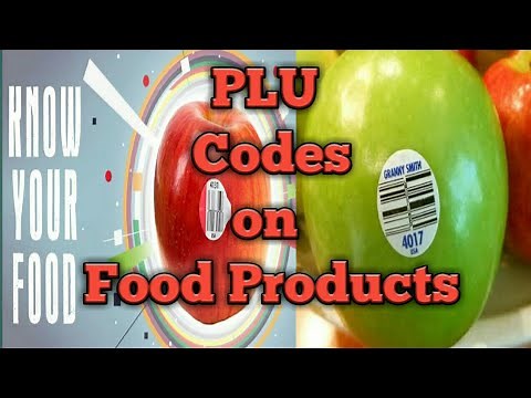 PLU Codes on fruits and vegetables