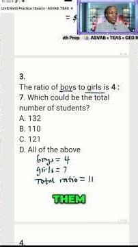 ASVAB • TEAS • GED Math LIVE | Real Exam Question #asvabmath #teas #ged #math #hesi #mathlive