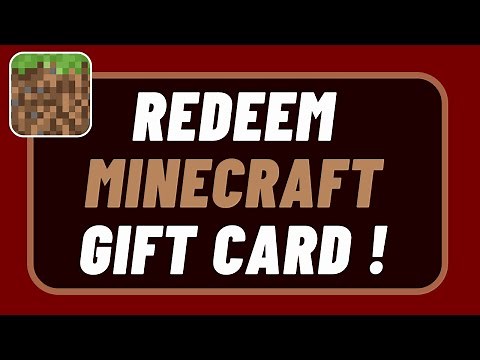 How to Redeem Minecraft Gift Card on PC !