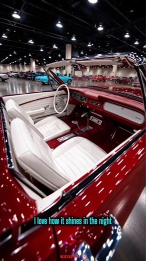 1964 Mustang Convertible Red Glossy | Pure American Style #automobile