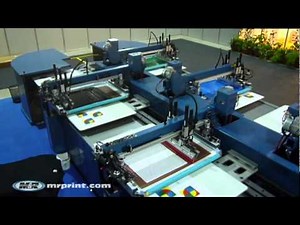 Encore - M&R Screen Printing Equipment - Oval Automatic Screen Printing Press
