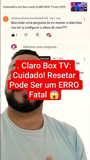 Claro Box TV: Cuidado! Resetar Pode Ser um ERRO Fatal 😱 #claro #tecnologia#4kultrahd