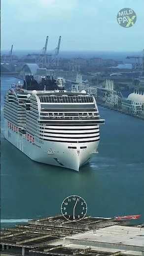 Why Do Cruise Ships Line Up Before Leaving Port? 🤔🚢
