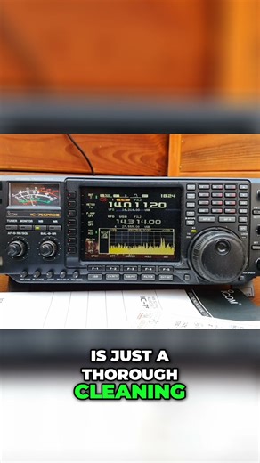 Radio Bliss: My Simple Plan for Thorough Cleaning! #shorts #ssb #icom #ic756proiii