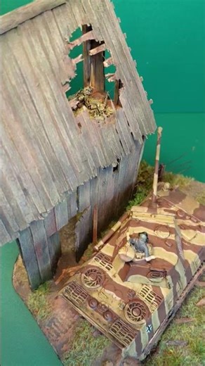 Barn ambush! #ww2 #diy #scalemodel #hobby