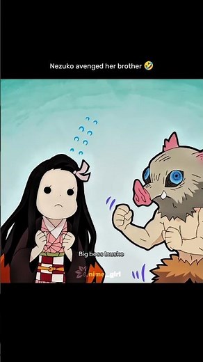 Nezuko and Inuske 🤣 [ Demon Slayer ] #aesthetic #demonslayer #nezuko #aesthetic #nezuko
