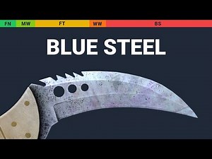 Talon Knife Blue Steel - Skin Float And Wear Preview